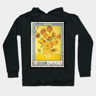 Van Gogh Sunflowers stamp Hoodie